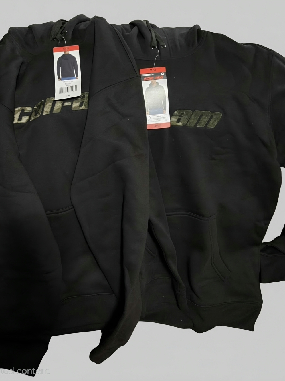 2 Men's Can Am Black Pullover Hoodie - M